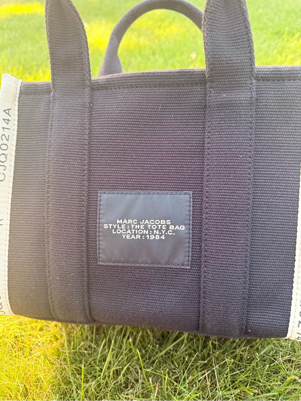 Marc Jacobs Small Jacquard The Tote Bag - Black - Picture 3 of 5